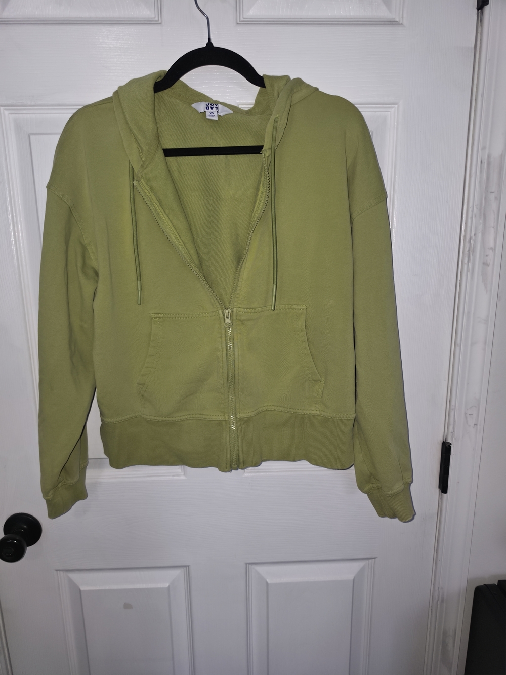 JoyLab Lime Green Full-Zip Hoodie Jacket